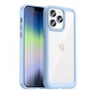 Outer Space Case iPhone 14 Pro Max hard case with a gel frame blue, Hurtel