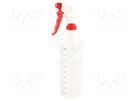Trigger sprayer; to acids; plastic; 1l MESTO
