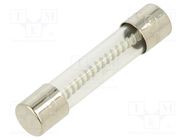 Fuse: fuse; time-lag; 7.5A; 250VAC; glass; 6.3x32mm; brass; TSA OPTIFUSE