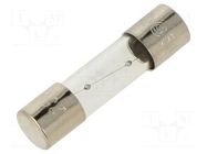 Fuse: fuse; 630mA; 250VAC; time-lag; glass; 5x20mm; TSC; brass; bulk OPTIFUSE