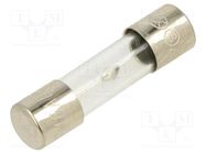 Fuse: fuse; time-lag; 16A; 250VAC; glass; 5x20mm; brass; bulk OPTIFUSE