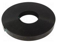 Tape: hook and loop; W: 25mm; L: 10m; Thk: 3.51mm; acrylic; black 3M