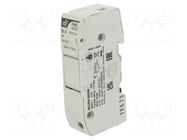 Fuse holder; 8x32mm; for DIN rail mounting; 25A; 400VAC; Poles: 1 DF ELECTRIC