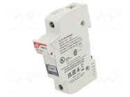 Fuse holder; for DIN rail mounting; 30A; 600VAC; Poles: 1; IP20 DF ELECTRIC
