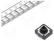 Microswitch TACT; SPST-NO; Pos: 2; 0.05A/24VDC; SMD; none; 2.55N OMRON Electronic Components