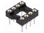 4+4 Pos. Female DIL Vertical Throughboard IC Socket HARWIN