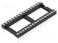 16+16 Pos. Female DIL Vertical Throughboard IC Socket HARWIN