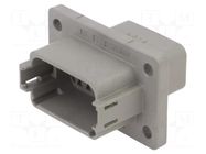 Connector: wire-wire; socket; male; DT; PIN: 12; IP68; grey; Size: 16 DEUTSCH