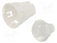 LED lens; round; plexiglass PMMA; transparent; 2÷50°; H: 53mm LEDIL