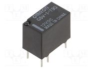 Relay: electromagnetic; SPDT; Ucoil: 12VDC; Icontacts max: 1A; PCB 