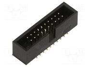 Socket; IDC; male; PIN: 20; vertical; SMT; 1.27mm; Layout: 2x10 ADAM TECH