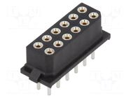 Connector: PCB-cable/PCB; socket; female; PIN: 12; Datamate L-Tek HARWIN