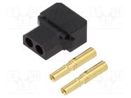 Plug; wire-wire/PCB; female; Datamate L-Tek; 2mm; PIN: 2; crimped HARWIN
