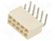 Socket; wire-board; male; Mini-Fit Jr; 4.2mm; PIN: 10; THT; 13A MOLEX