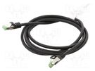 Patch cord; S/FTP; Cat 8.1; stranded; Cu; LSZH; black; 2m; 26AWG Goobay