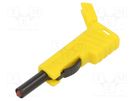 Plug; 4mm banana; 30A; 60VDC; yellow; insulated; nickel plated HIRSCHMANN T&M