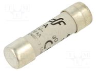 Fuse: fuse; gG; 12A; 500VAC; 250VDC; 10.3x38mm DF ELECTRIC