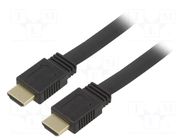 Cable; HDMI plug,both sides; PVC; 2m; black; HDCP 2.2,HDMI 2.0 Goobay