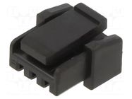 Connector: wire-wire/PCB; plug; female; PIN: 3; Micro-Lock Plus MOLEX