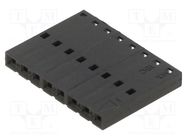 Plug; wire-wire/PCB; female; SL; 2.54mm; PIN: 8; w/o contacts MOLEX