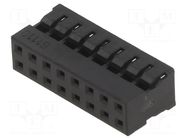 Connector: wire-wire/PCB; plug; female; PIN: 16; Milli-Grid; 2mm MOLEX