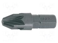 Screwdriver bit; Pozidriv®; PZ1; Overall len: 25mm; 3pcs. UNIOR