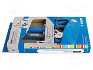 Kit: pliers; cutting,adjustable,universal; 402A; 3pcs. UNIOR
