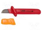 Knife; for electricians; insulated UNIOR