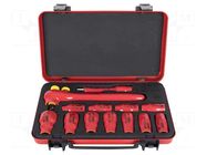 Wrench-set; 6-angles,insulated,socket spanner; Mounting: 1/2" UNIOR