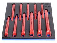 Wrench-set; insulated,single sided,box; 11pcs. UNIOR