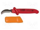 Knife; for electricians; 225mm; insulated UNIOR