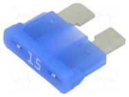 Fuse: fuse; 15A; 32VDC; automotive; 19mm; push-in; ATOF; tin alloy LITTELFUSE