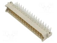 Connector: DIN 41612; socket; male; PIN: 48; angled 90°; d+b+z TE Connectivity
