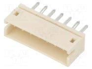 Connector: wire-board; socket; male; PIN: 7; ZH; 1A; 50V; vertical JST