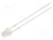LED; red; 3mm; blinking; 150÷220mcd; 140°; 3÷5VDC; 20mA; Front: flat OPTOSUPPLY