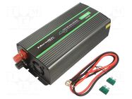 Converter: DC/AC; 600W; Uout: 230VAC; 24VDC; 105x245x55mm; 91% QOLTEC