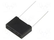 Capacitor: polypropylene; ECQUA; 0.1uF; 275VAC; 17.5x12x5mm; THT PANASONIC
