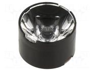 LED lens; round; plexiglass PMMA; transparent; 8÷12°; H: 14.7mm LEDIL