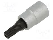 Socket; socket spanner,Torx® with protection; T25H; 1/4"; 33mm PROXXON