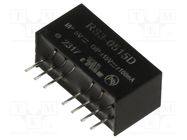 Converter: DC/DC; 3W; Uin: 4.5÷9V; Uout: 15VDC; Uout2: -15VDC; SIP8 RECOM