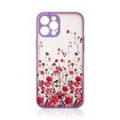 Design Case for iPhone 12 Pro floral purple, Hurtel