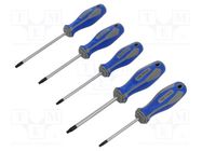 Kit: screwdrivers; Torx®; 5pcs. KING TONY