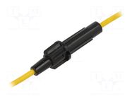 Fuse holder; 6.3x32mm; Imax: 20A; Contacts: brass; Leads: cables OPTIFUSE
