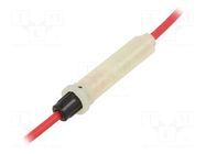 Fuse holder; 6.3x32mm; Imax: 30A; Contacts: brass; Leads: cables OPTIFUSE
