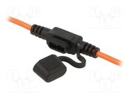 Fuse holder; 11mm; 30A; Leads: cables; -40÷85°C; 58V OPTIFUSE