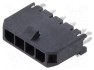 Connector: wire-board; socket; male; PIN: 4; Micro-Fit 3.0; 3mm; 5A MOLEX
