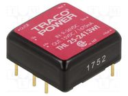 Converter: DC/DC; 25W; Uin: 9÷36V; Uout: 15VDC; Iout: 1670mA; 1"x1" TRACO POWER