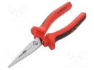 Pliers; half-rounded nose; 170mm C.K