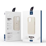 Dux Ducis Roma leather case for iPhone 13 Pro Max elegant genuine leather case white, Dux Ducis