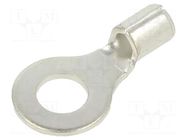 Tip: ring; M6; crimped; for cable; non-insulated; tinned; 6.9mm PANDUIT
